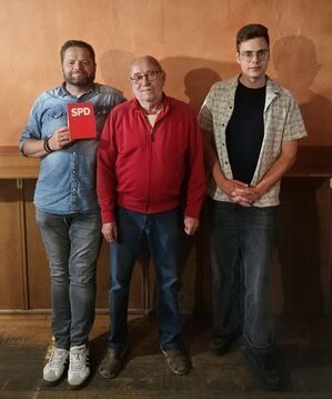 vlnr. H. Heimburger, W. Himmelsbach, F. Bachmaier