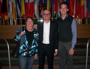 Dorothea Hertenstein, Peter Simon, MdEP, und Jonas Maurer